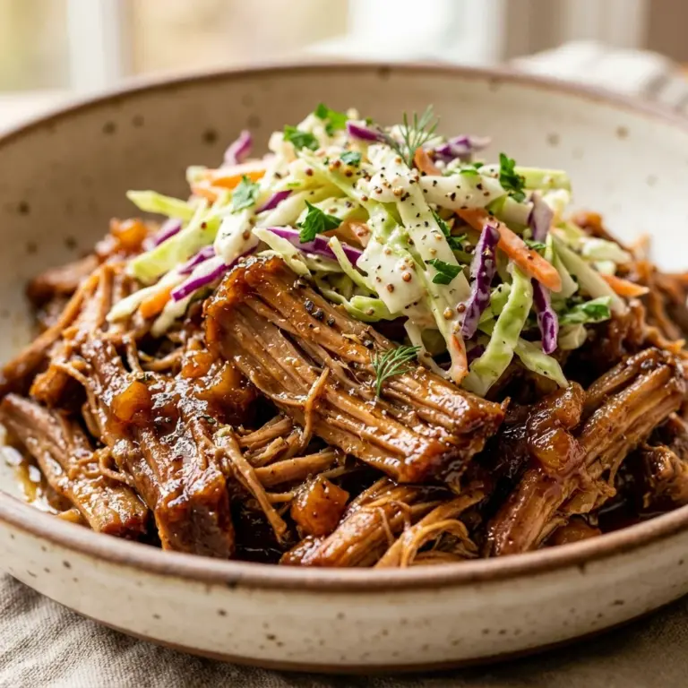 Apple Cider Pulled Pork With Slaw Recipe