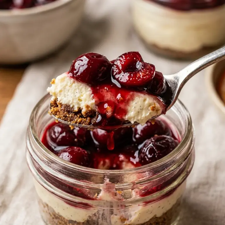 Bloody Cherry Cheesecake Jars Recipe