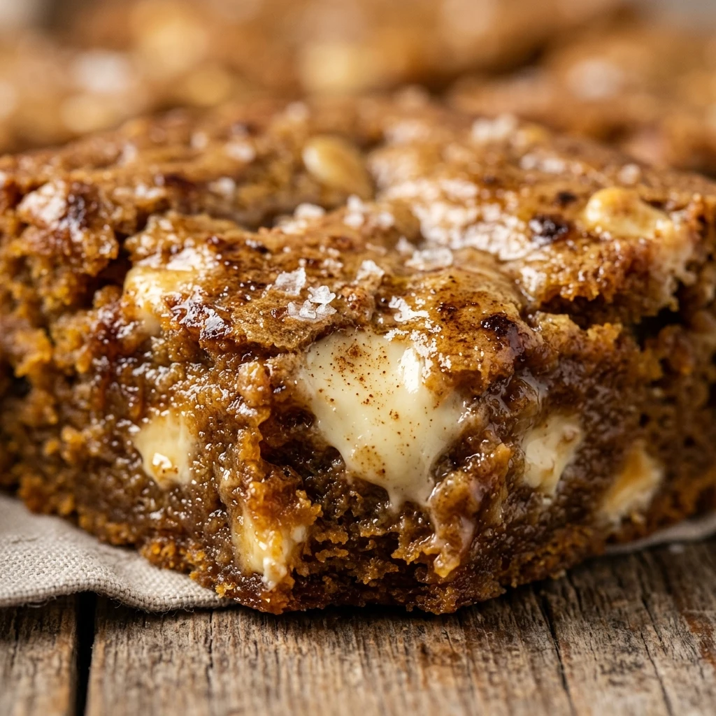Brown Butter Pumpkin White Chocolate Blondies