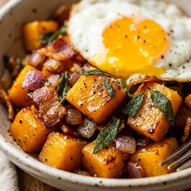 Butternut Squash And Sage Breakfast Hash Recipe