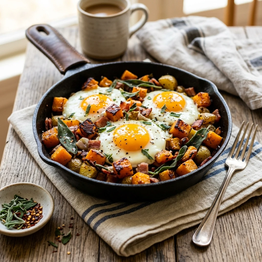 Butternut Squash And Sage Breakfast Hash Recipe