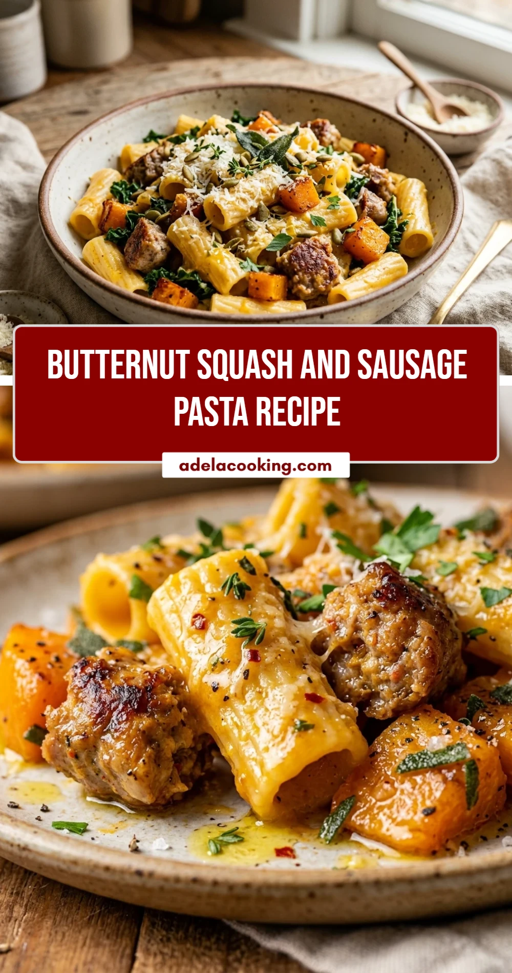 Butternut Squash And Sausage Pasta Recipe
