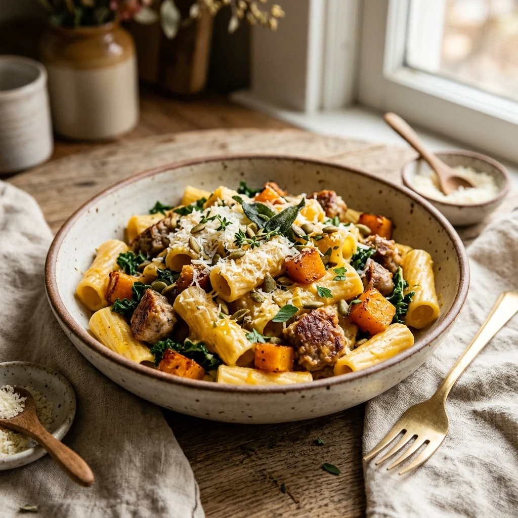 Butternut Squash And Sausage Pasta Recipe