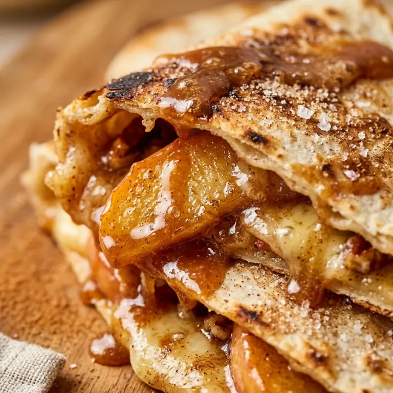Caramel Apple Breakfast Quesadillas Recipe