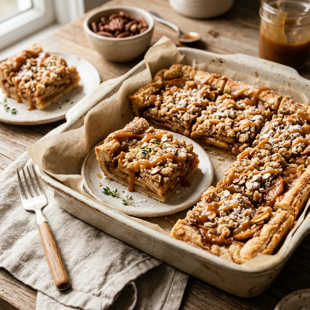 Caramel Apple Slab Pie Bars Recipe