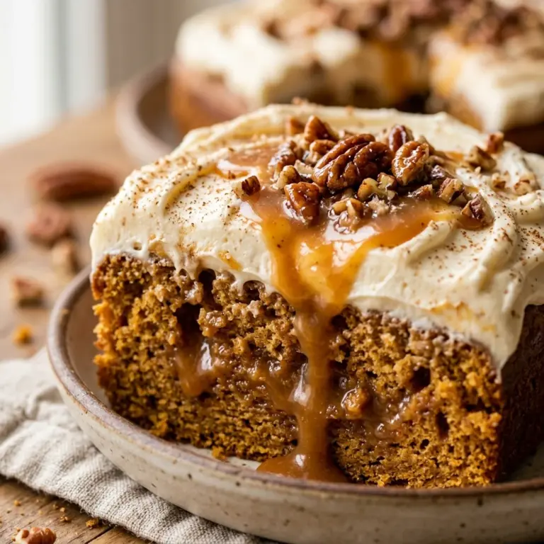 Caramel Pumpkin Poke Cake Recipe