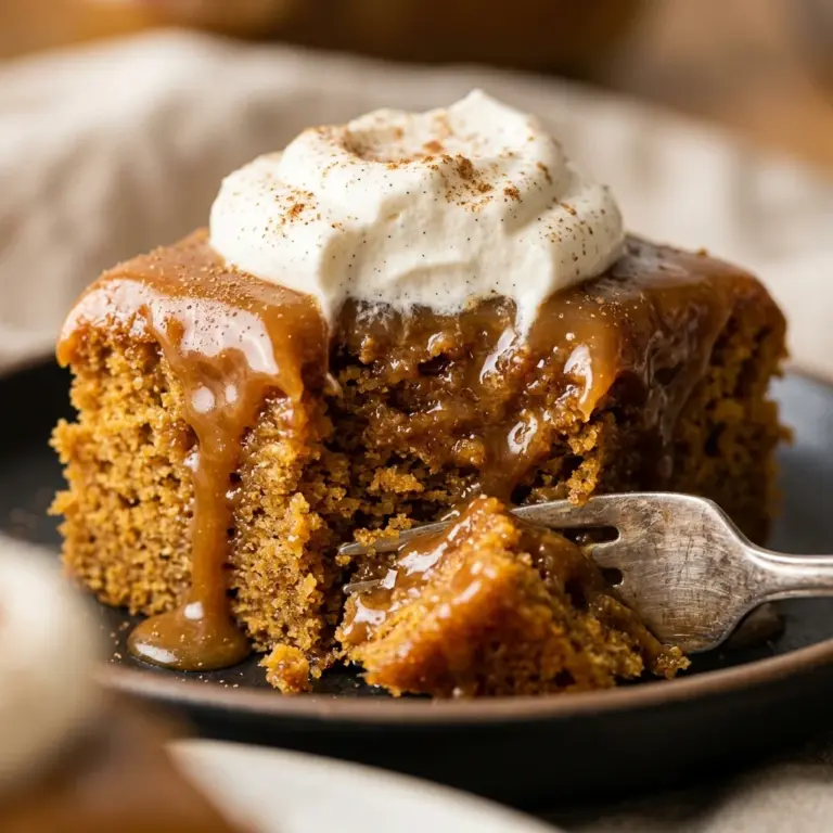 Caramel Pumpkin Poke Cake Recipe