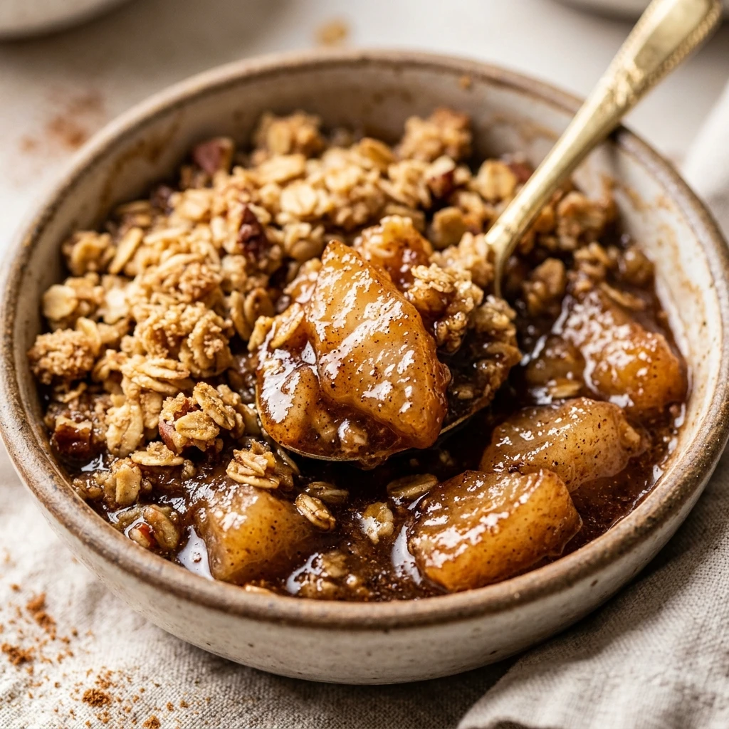 Chai Spiced Pear Breakfast Crisp Recipe