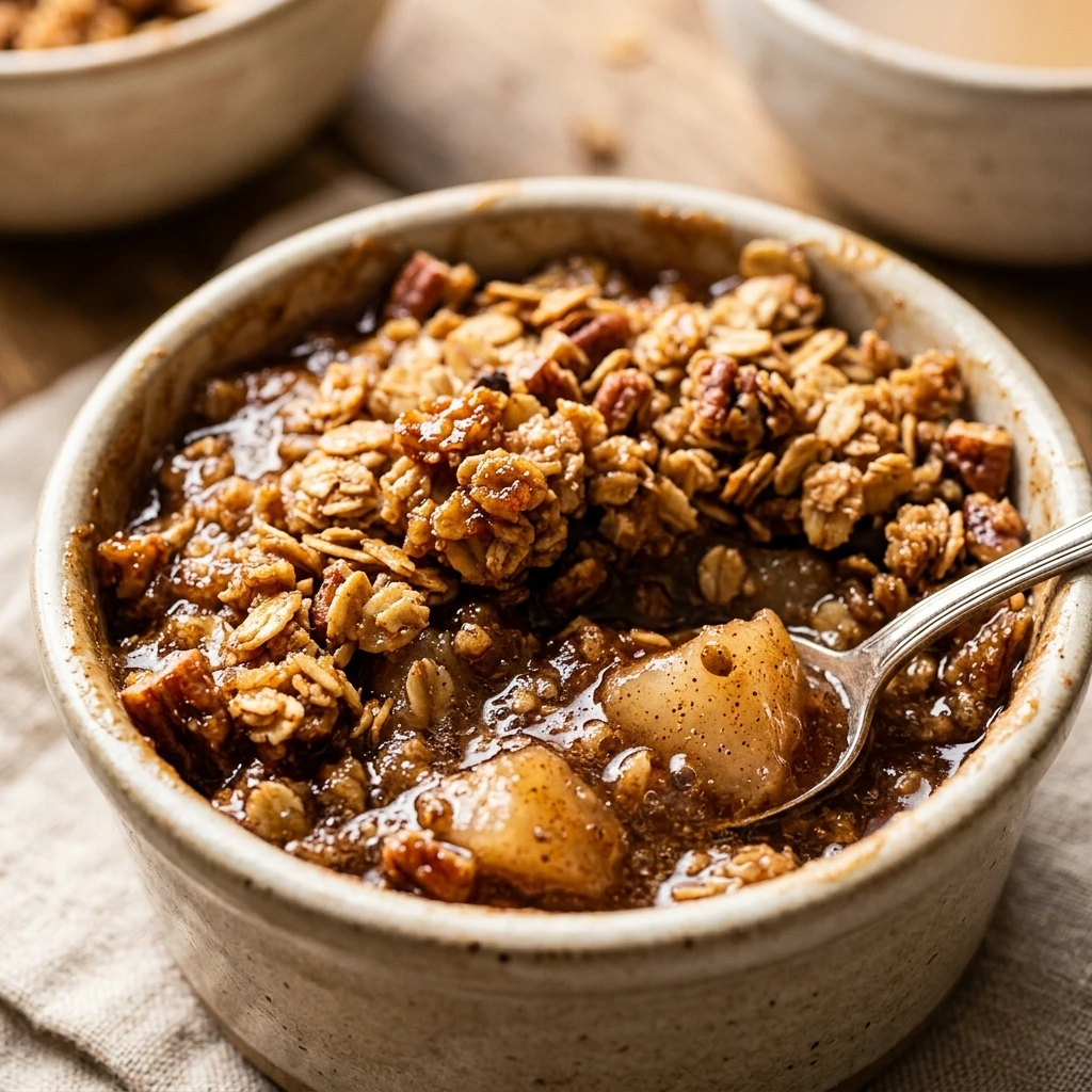 Chai Spiced Pear Breakfast Crisp Recipe