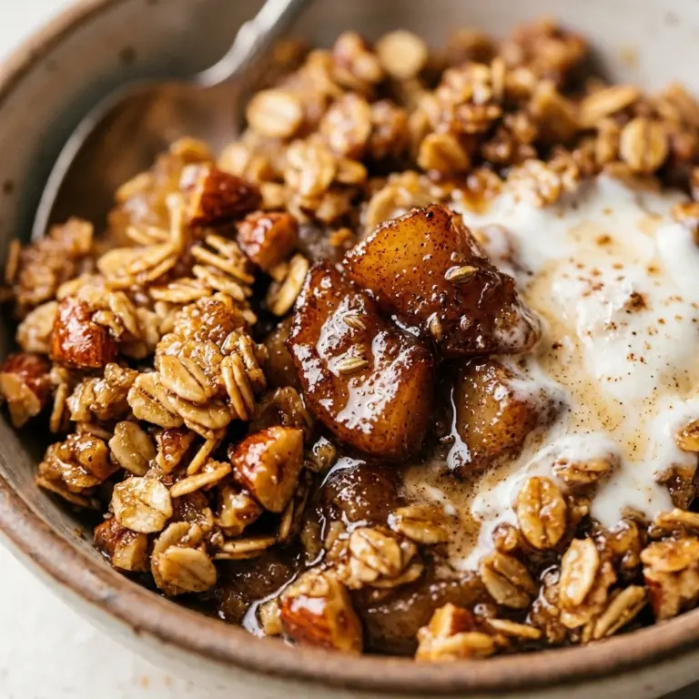 Chai Spiced Pear Breakfast Crisp Recipe