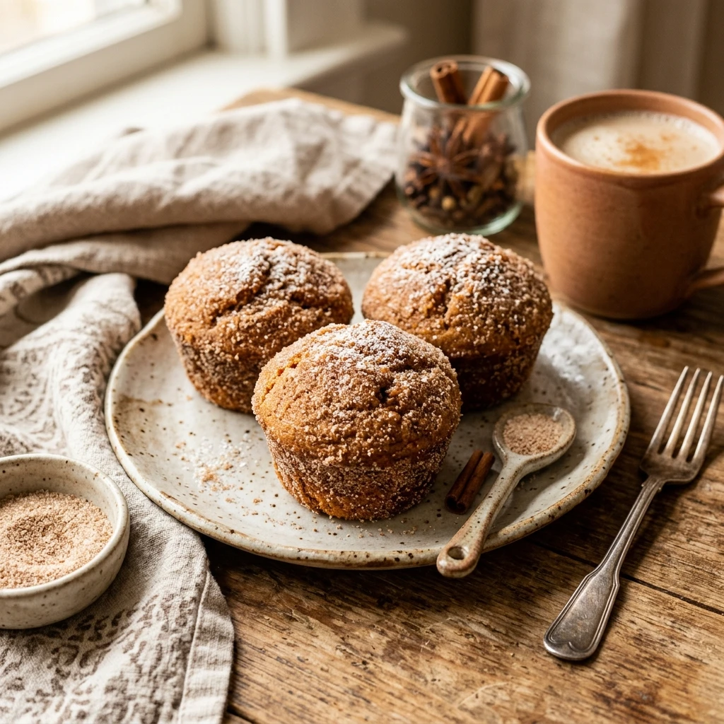 Chai Spiced Pumpkin Donut Muffins Recipe
