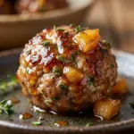 Cider Glazed Meatballs With Apples Recipe