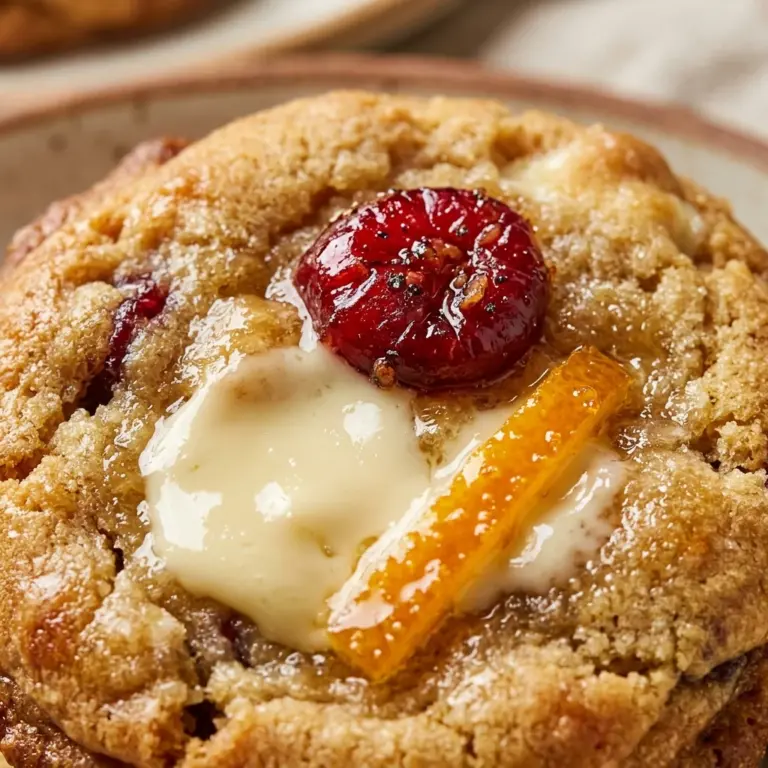 Cranberry Orange White Chocolate Chip Cookies