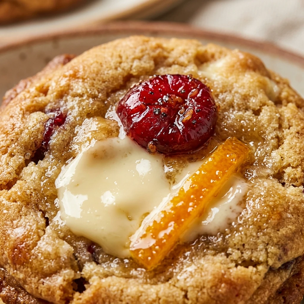 Cranberry Orange White Chocolate Chip Cookies