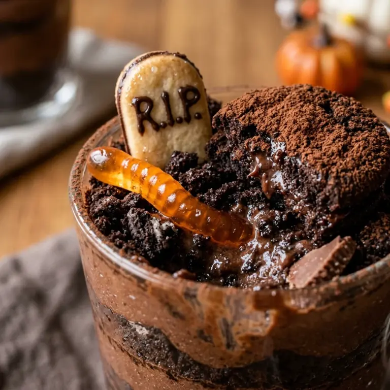Halloween Graveyard Dirt Cups Recipe