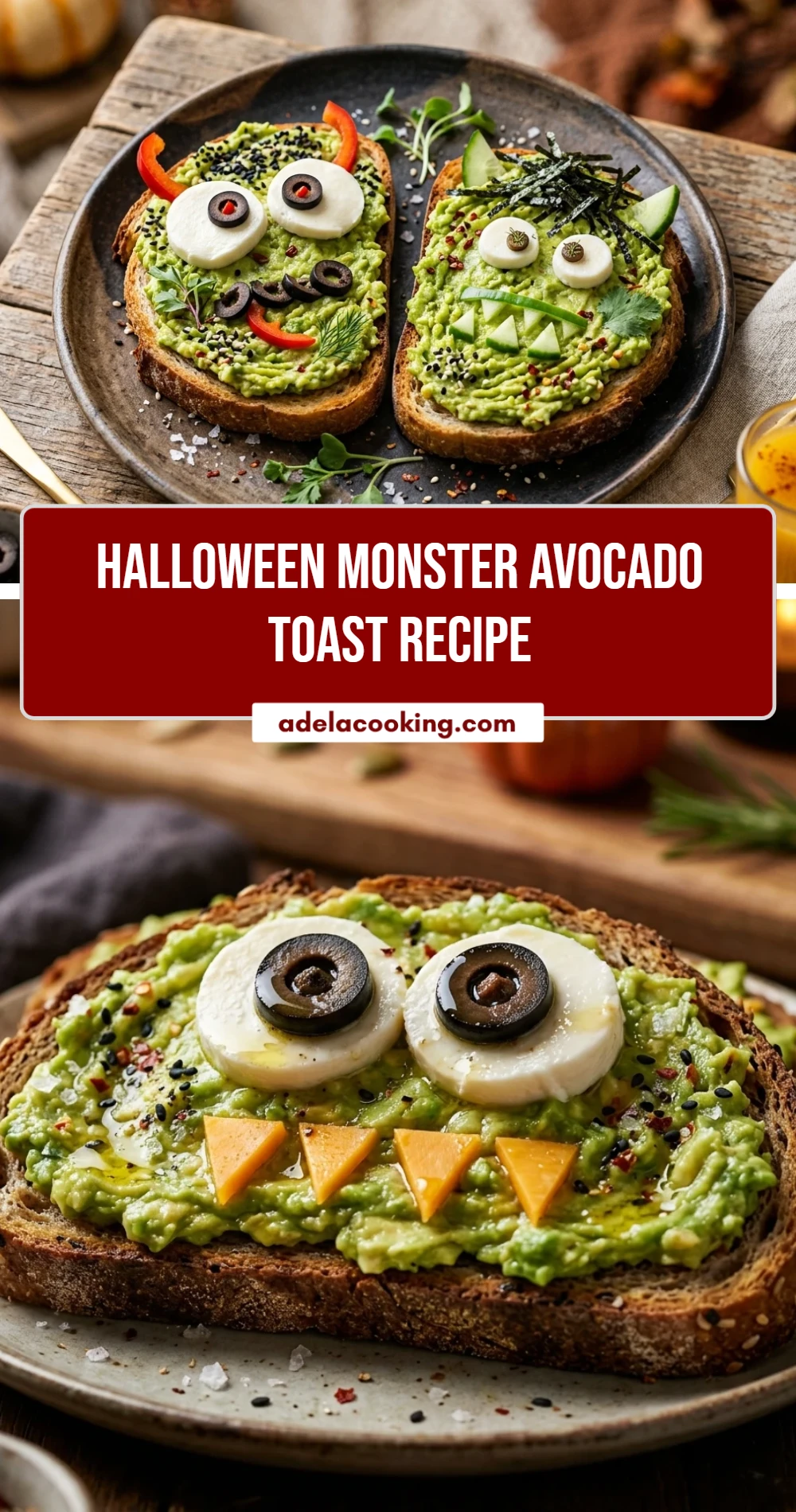 Halloween Monster Avocado Toast Recipe