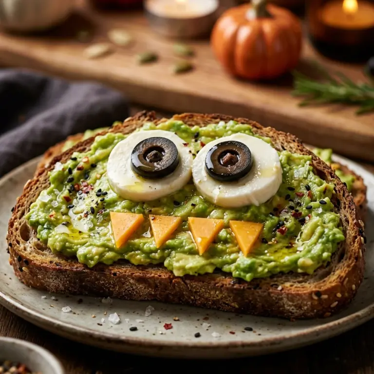 Halloween Monster Avocado Toast Recipe
