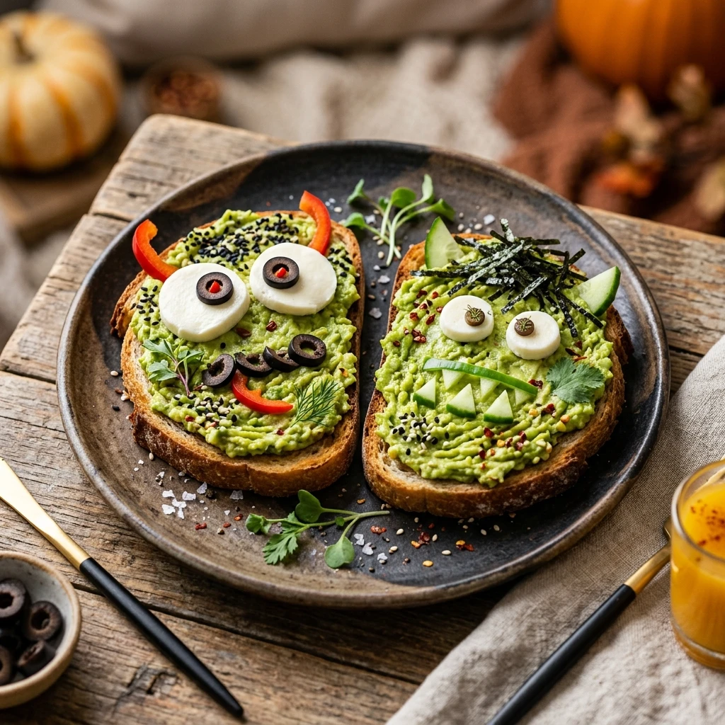Halloween Monster Avocado Toast Recipe
