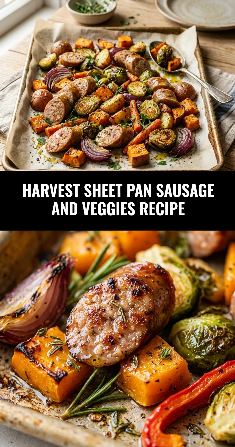 Harvest Sheet Pan Sausage And Veggies Recipe