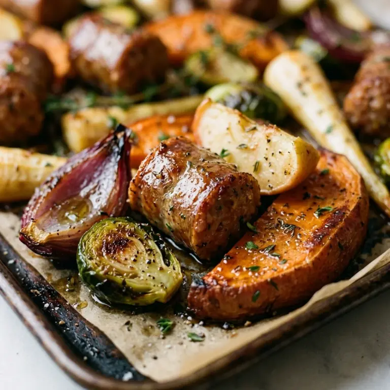 Harvest Sheet Pan Sausage And Veggies Recipe