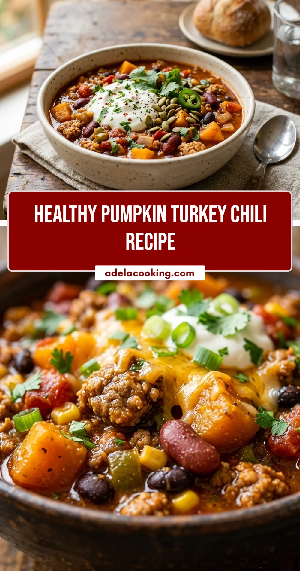 Healthy Pumpkin Turkey Chili Recipe
