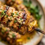 Lemon Garlic Butter Chicken Skewers Recipe
