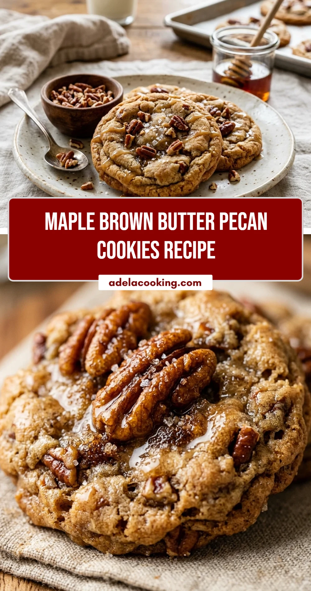 Maple Brown Butter Pecan Cookies Recipe