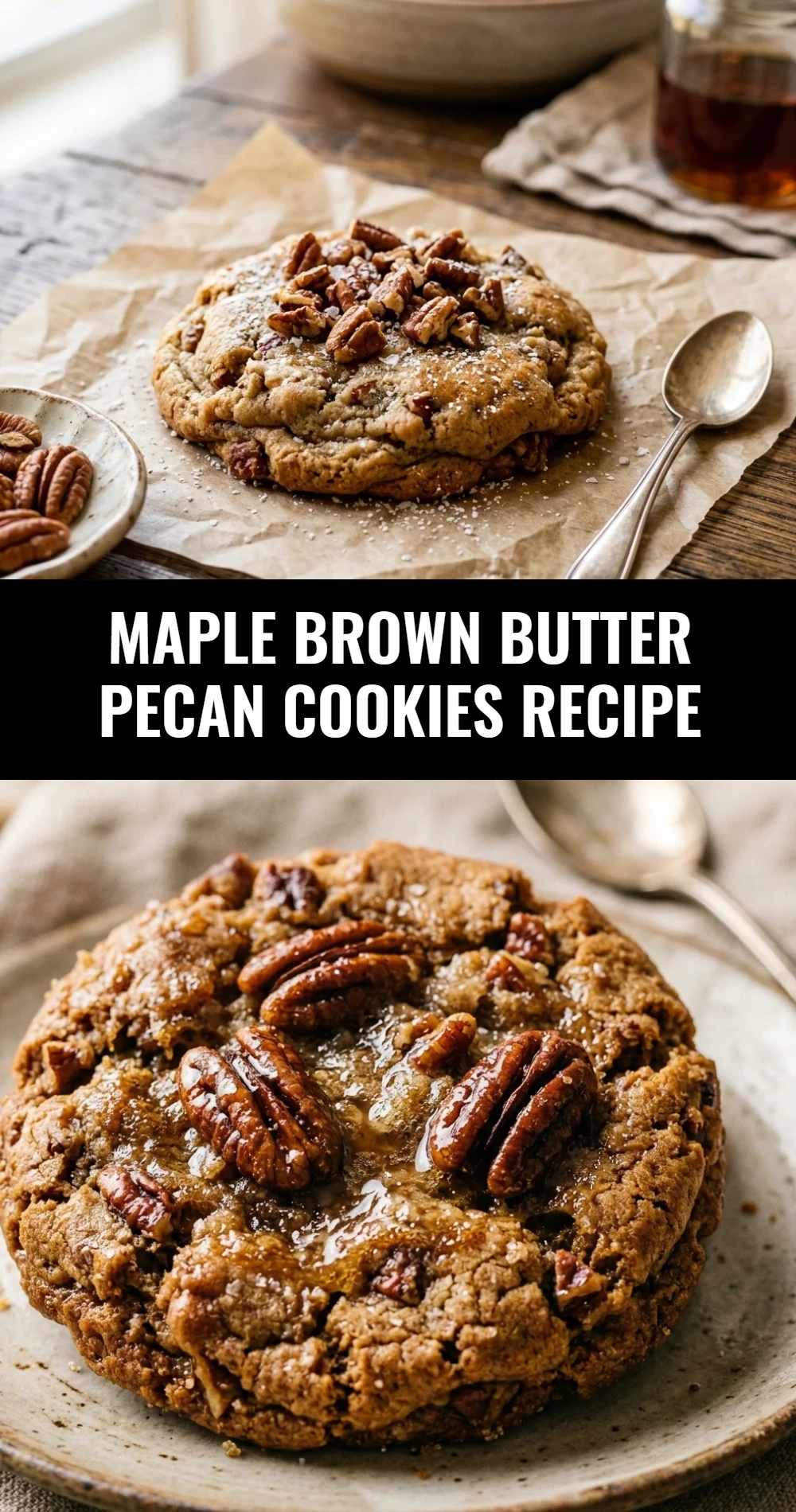 Maple Brown Butter Pecan Cookies Recipe