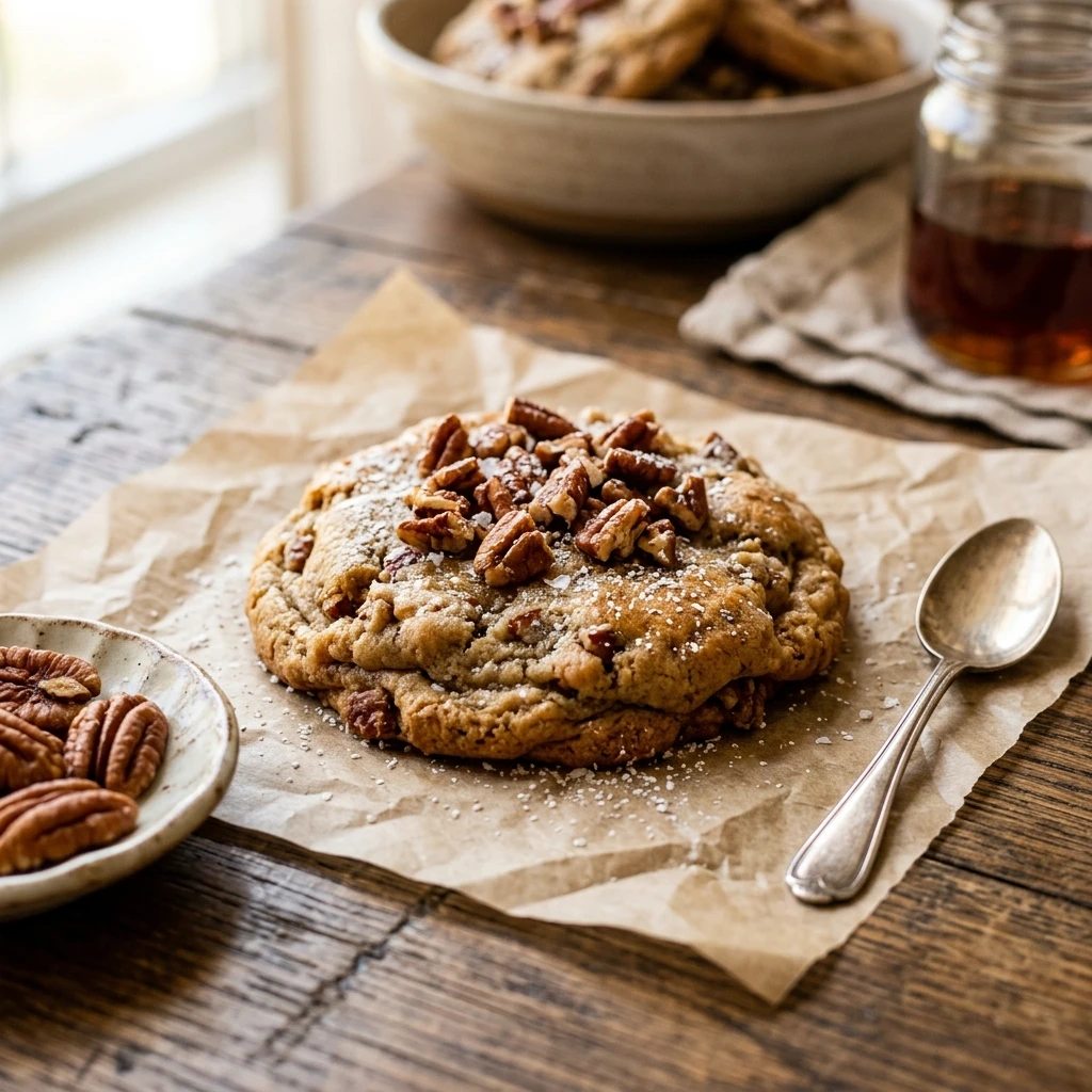Maple Brown Butter Pecan Cookies Recipe