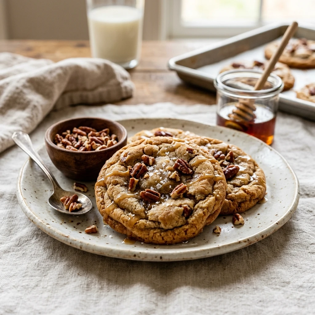 Maple Brown Butter Pecan Cookies Recipe