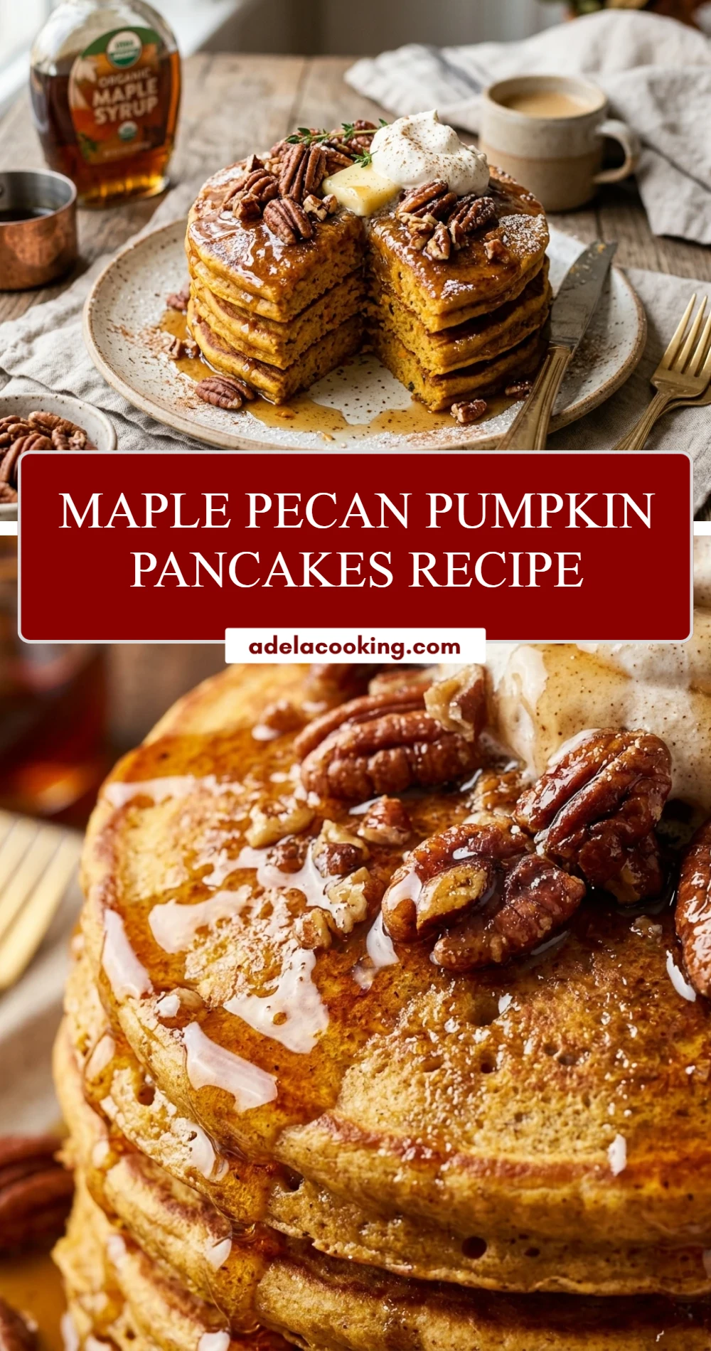 Maple Pecan Pumpkin Pancakes Recipe