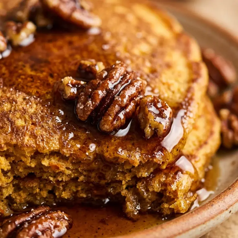 Maple Pecan Pumpkin Pancakes Recipe
