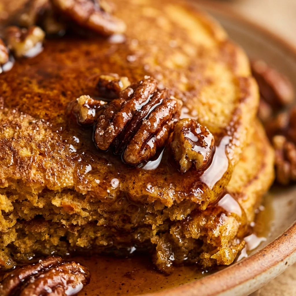 Maple Pecan Pumpkin Pancakes Recipe