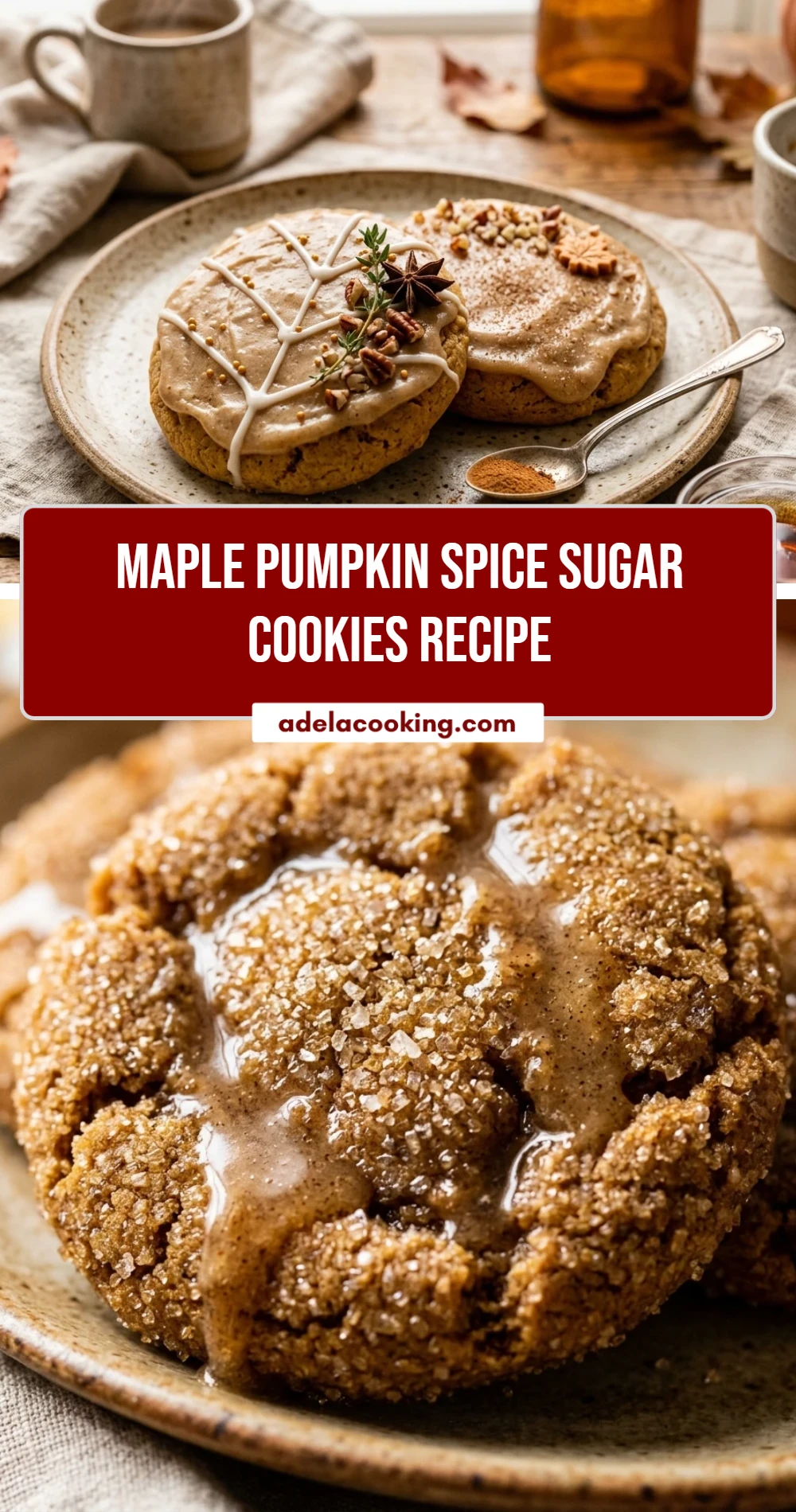 Maple Pumpkin Spice Sugar Cookies Recipe
