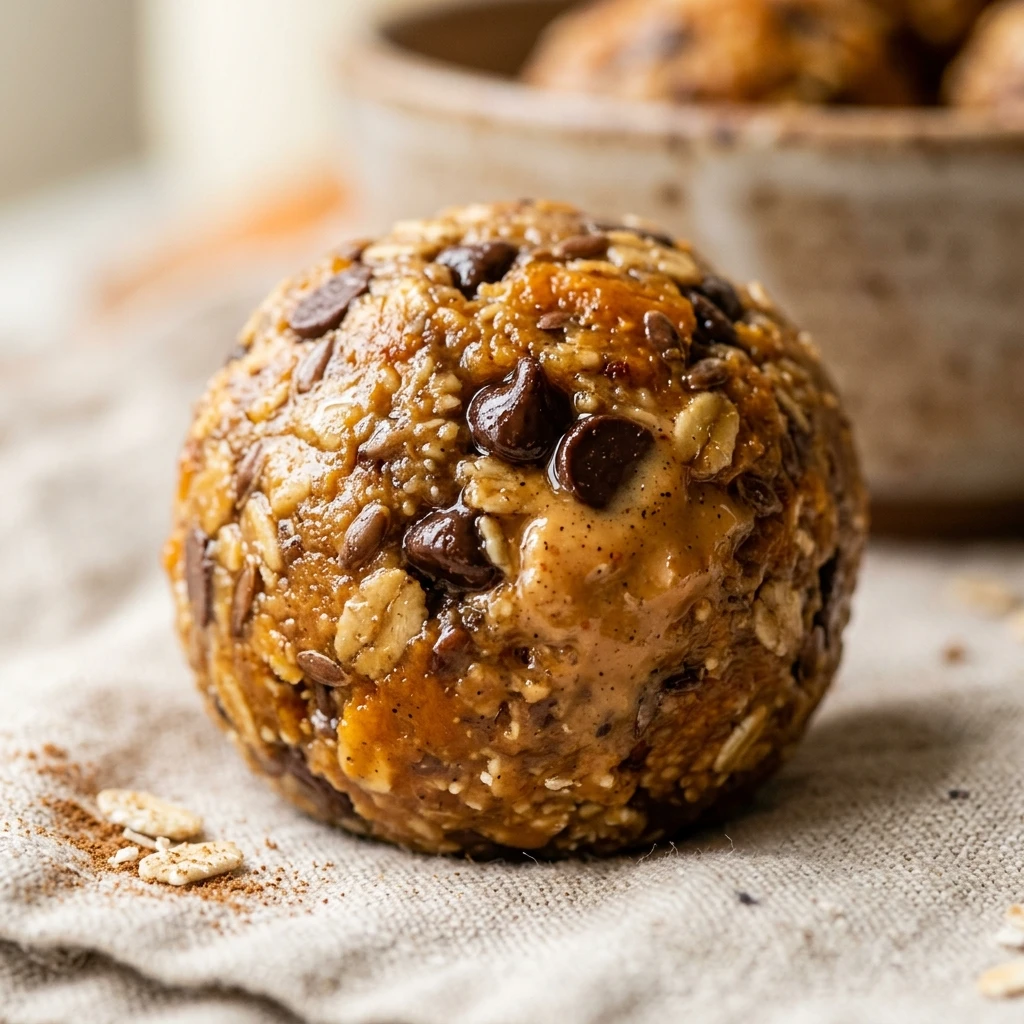 No Bake Pumpkin Peanut Butter Protein Balls Recipe