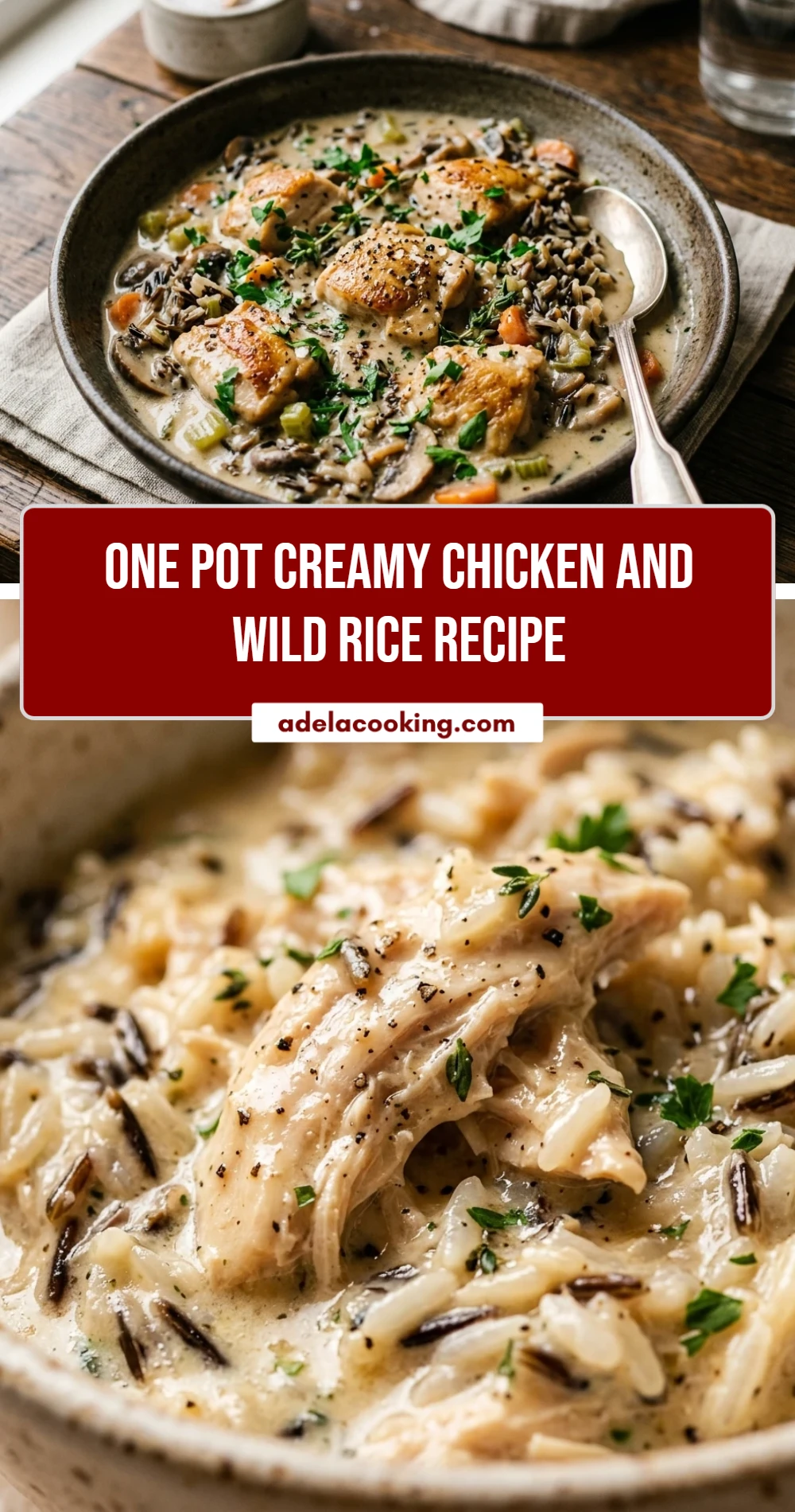 One Pot Creamy Chicken And Wild Rice Recipe