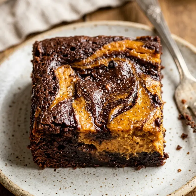 Pumpkin Cheesecake Swirl Brownies Recipe