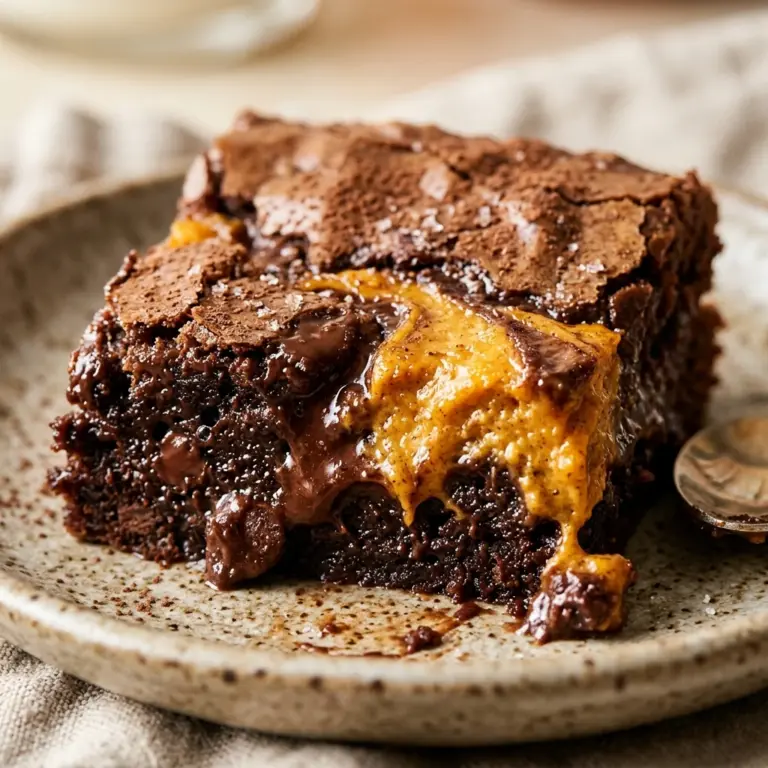 Pumpkin Cheesecake Swirl Brownies Recipe