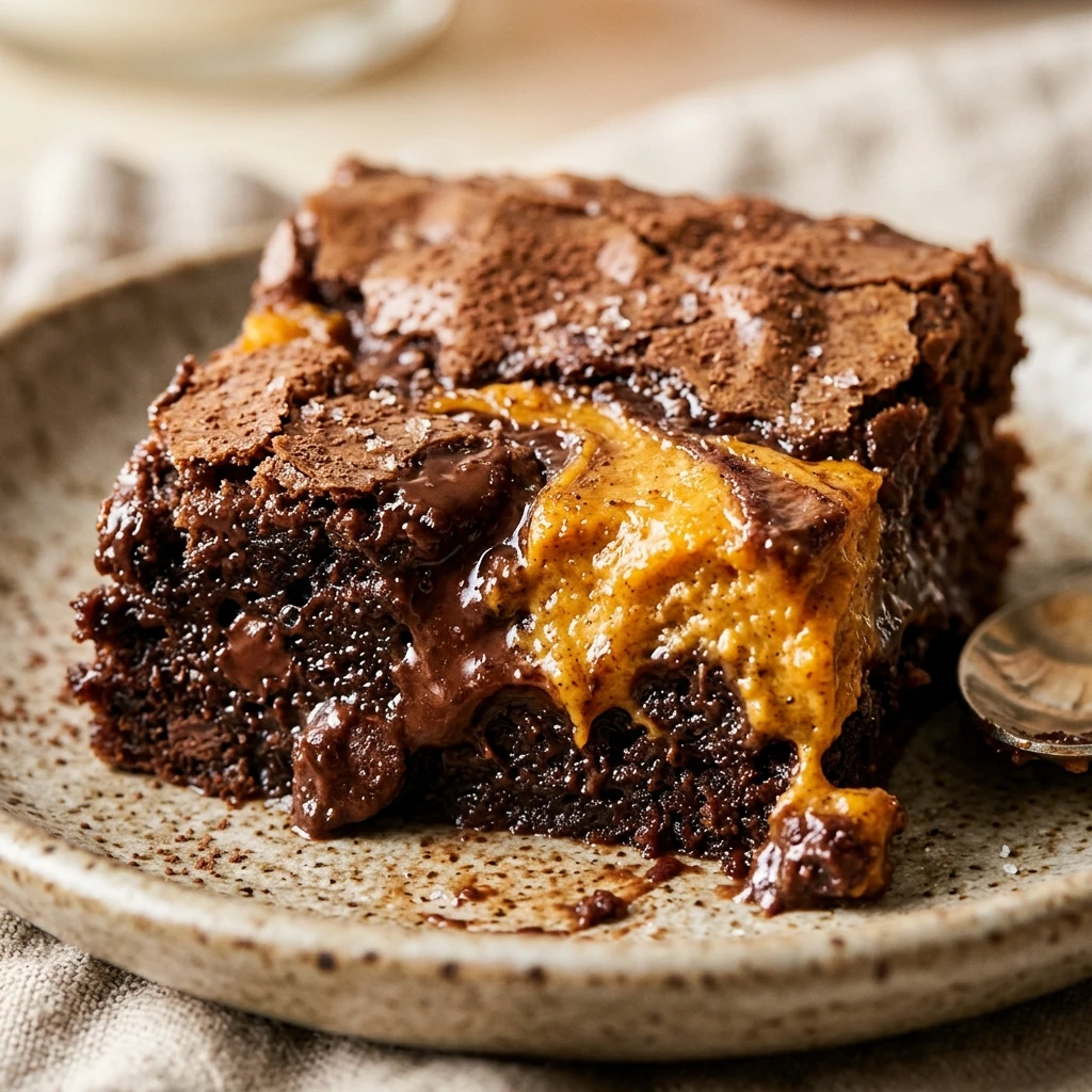 Pumpkin Cheesecake Swirl Brownies Recipe
