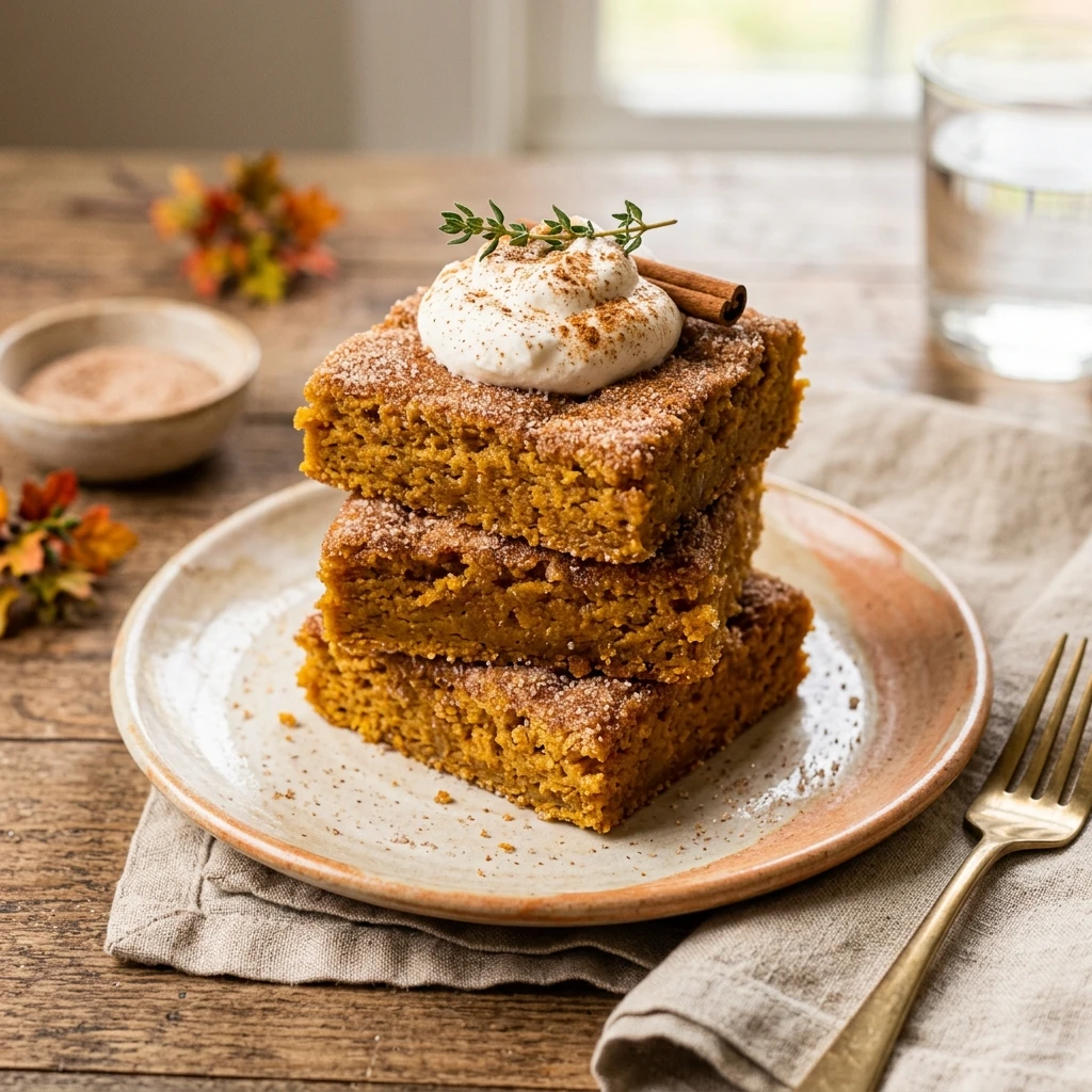 Pumpkin Snickerdoodle Blondies Recipe
