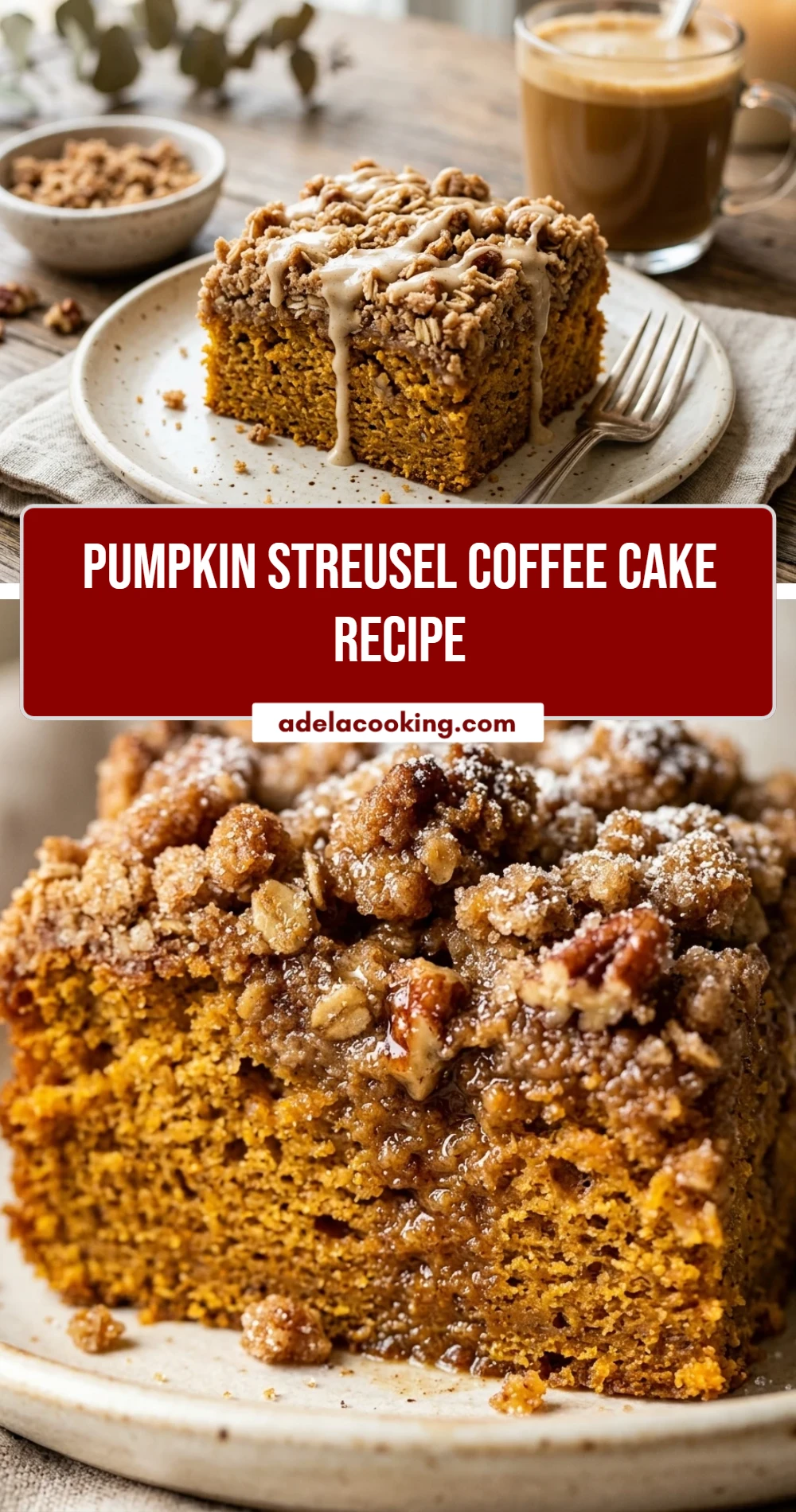 Pumpkin Streusel Coffee Cake Recipe