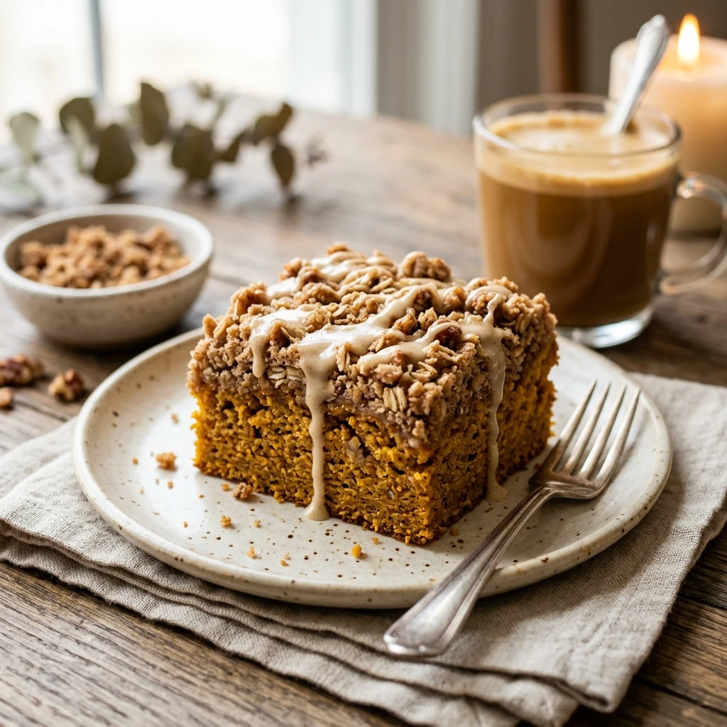 Pumpkin Streusel Coffee Cake Recipe