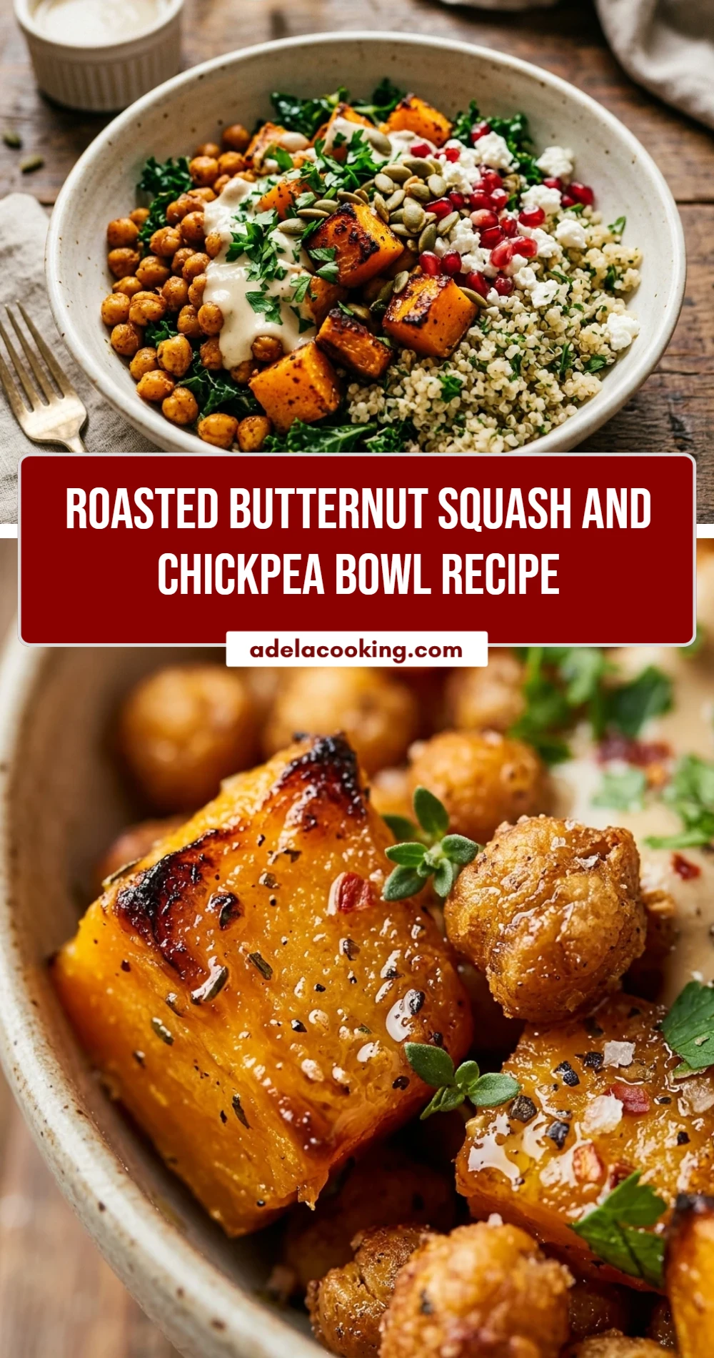 Roasted Butternut Squash And Chickpea Bowl Recipe