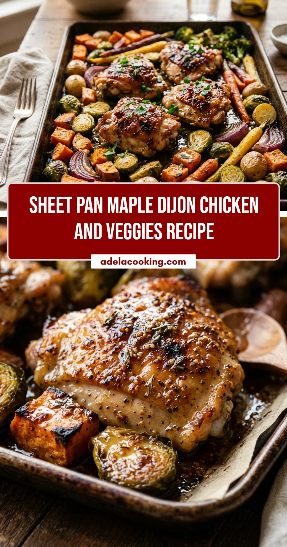 Sheet Pan Maple Dijon Chicken And Veggies Recipe