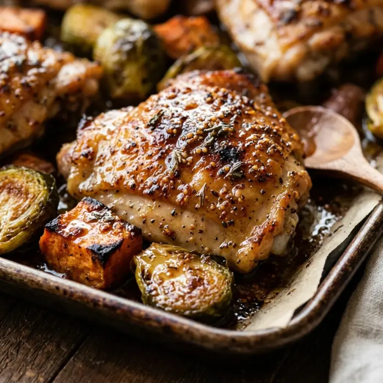 Sheet Pan Maple Dijon Chicken And Veggies Recipe