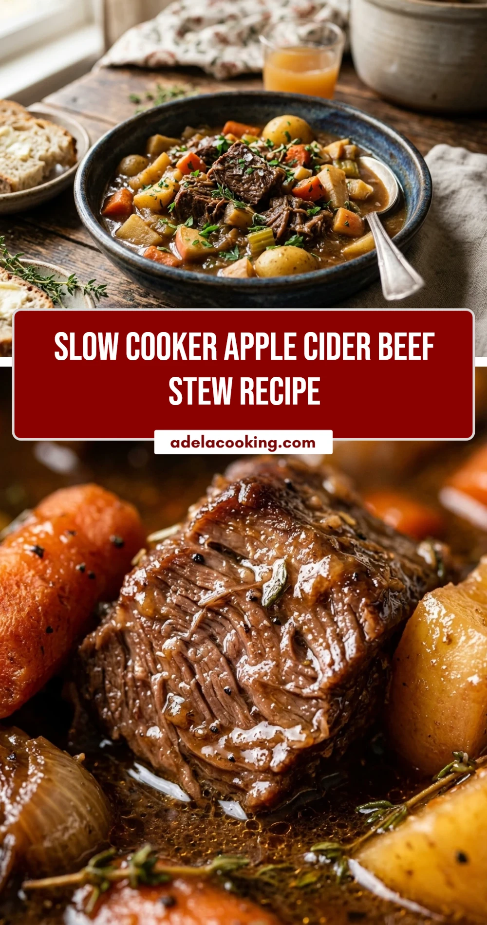 Slow Cooker Apple Cider Beef Stew Recipe