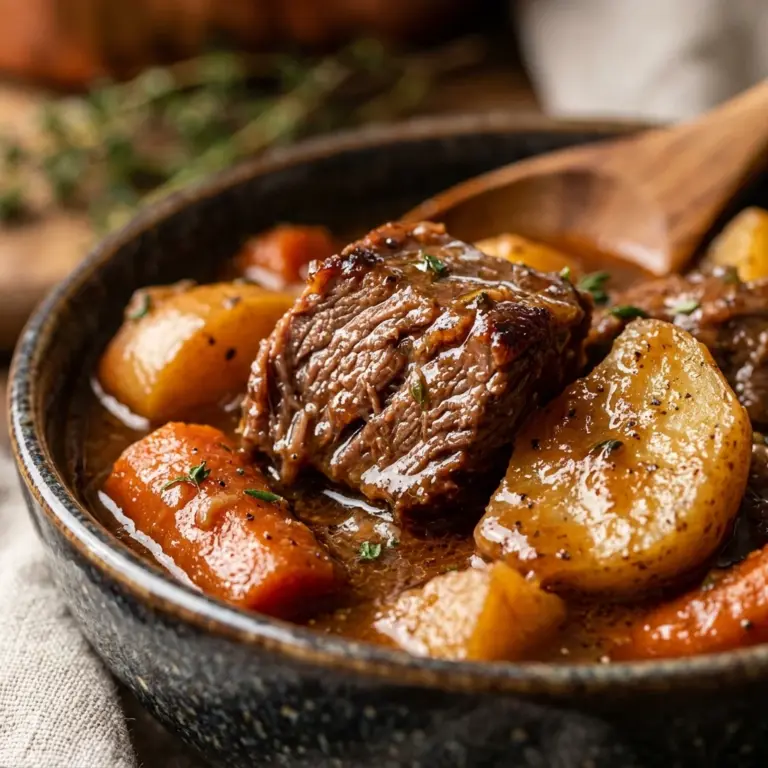 Slow Cooker Apple Cider Beef Stew Recipe