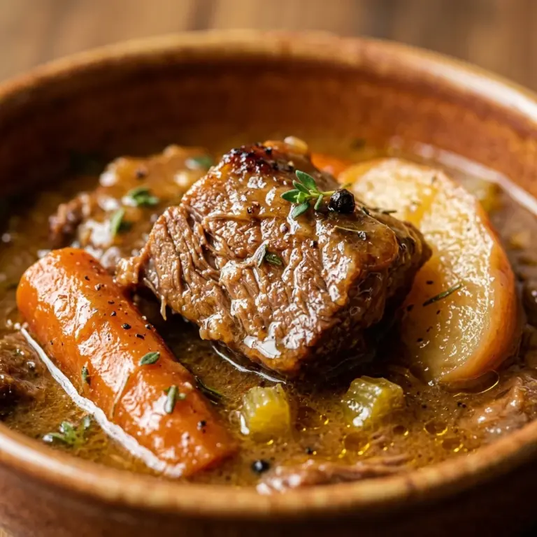 Slow Cooker Apple Cider Beef Stew Recipe
