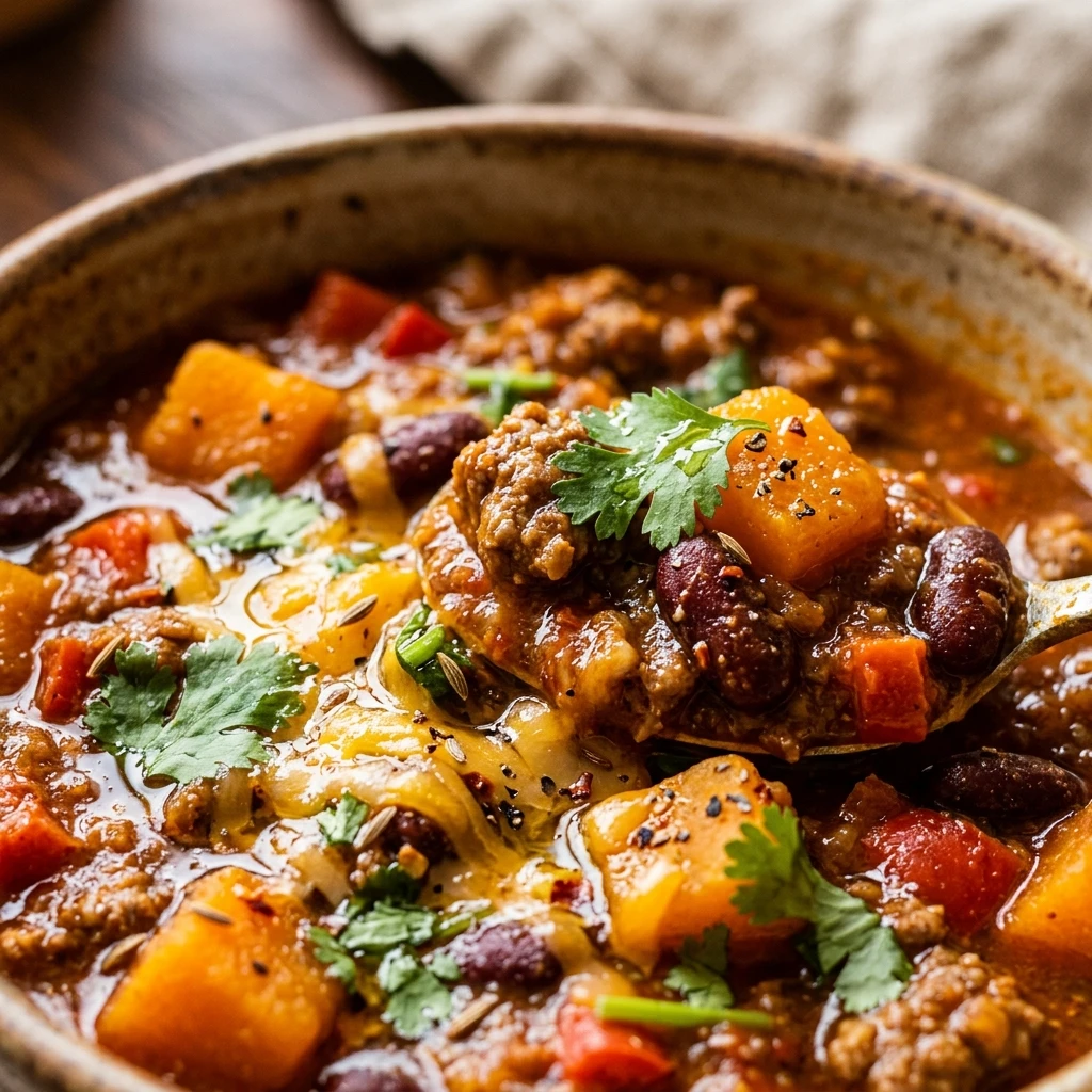 Slow Cooker Pumpkin Chili Recipe