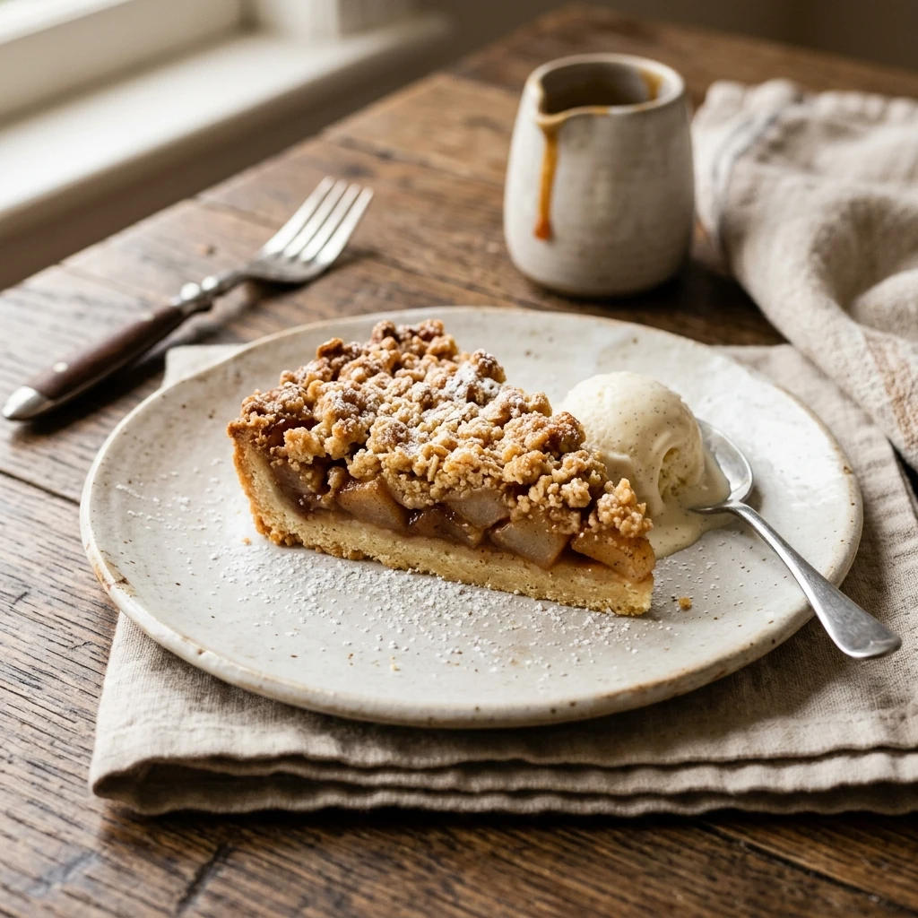 Spiced Pear Crumble Bars Recipe